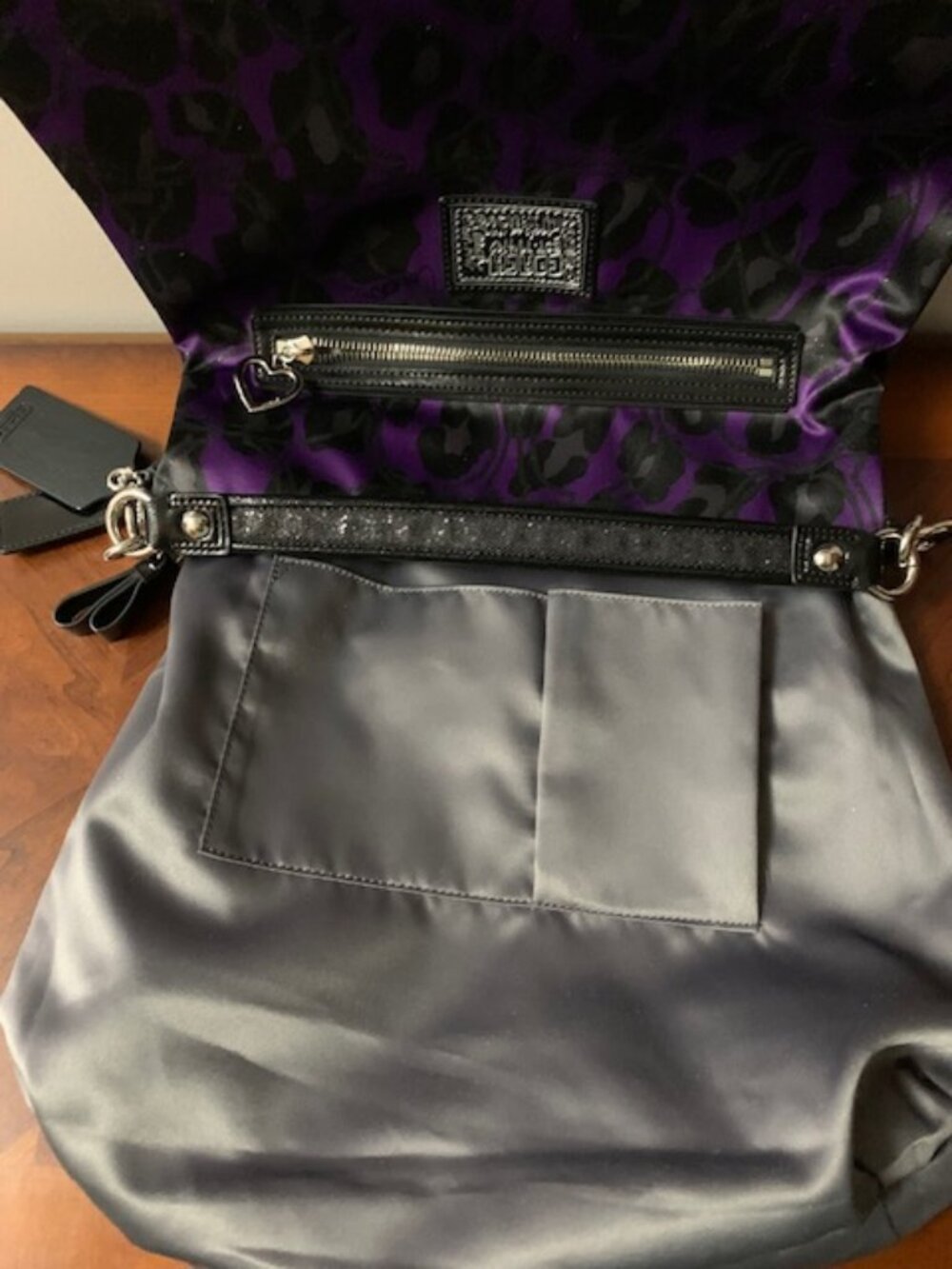 Like New Coach purple Ocelot bag - Picture 9 of 10